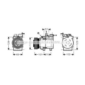 Acquista Compressore aria condizionata da PRASCO HYK209 a buon mercato per soli 493,62 €