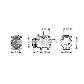 Acquista Compressore aria condizionata da PRASCO HYK214 a buon mercato per soli 617,21 €