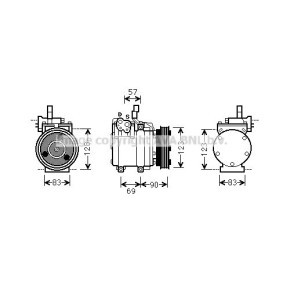 Acquista Compressore aria condizionata da PRASCO HYK266 a buon mercato per soli 462,72 €