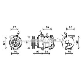 Acquista Compressore aria condizionata da PRASCO HYK273 a buon mercato per soli 527,30 €