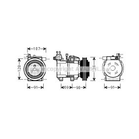 Acquista Compressore aria condizionata da PRASCO HYK278 a buon mercato per soli 416,35 €