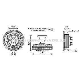 Kjøp Clutch, kjølevifte av PRASCO IVC107 til den lave prisen 13650,68 NOK