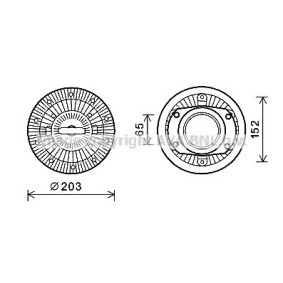Kjøp Clutch, kjølevifte av PRASCO IVC110 til den lave prisen 2458,64 NOK