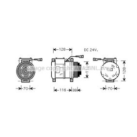Acquista Compressore aria condizionata da PRASCO IVK072 a buon mercato per soli 614,39 €