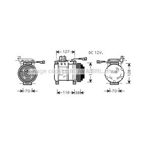 Acquista Compressore aria condizionata da PRASCO IVK075 a buon mercato per soli 1353,07 €