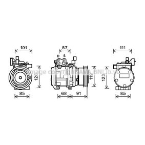 Acquista Compressore aria condizionata da PRASCO KAK155 a buon mercato per soli 522,41 €
