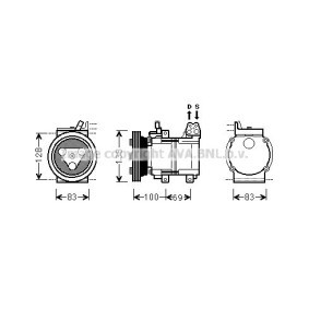 Acquista Compressore aria condizionata da PRASCO KAK156 a buon mercato per soli 491,64 €