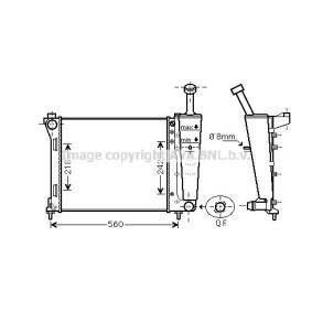 Achetez des Radiateur du moteur PRASCO LC2099 à prix pour 234,86 €