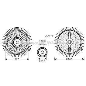 Kjøp Clutch, kjølevifte av PRASCO MSC418 til den lave prisen 1027,61 NOK