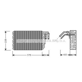 Verdampfer, Klimaanlage MSV020