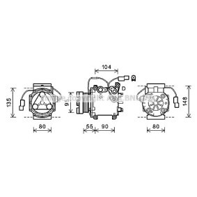 Acquista Compressore aria condizionata da PRASCO MTAK242 a buon mercato per soli 366,21 €