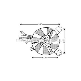 Kühlerlüfter MZ7527 MAZDA MPV von PRASCO