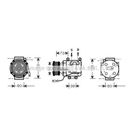 Acquista Compressore aria condizionata da PRASCO MZAK170 a buon mercato per soli 373,15 €