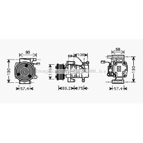 Acquista Compressore aria condizionata da PRASCO MZK208 a buon mercato per soli 605,11 €