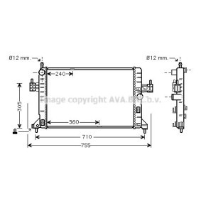 Achetez des Radiateur du moteur PRASCO OL2305 à prix pour 139,21 €
