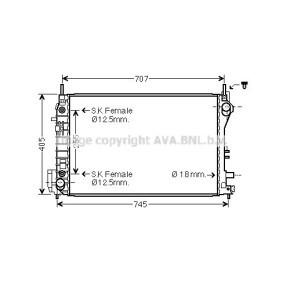 Achetez des Radiateur du moteur PRASCO OL2559 à prix pour 243,46 €