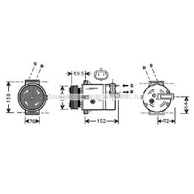 Acquista Compressore aria condizionata da PRASCO OLAK279 a buon mercato per soli 299,61 €