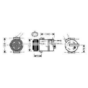 Acquista Compressore aria condizionata da PRASCO OLK409 a buon mercato per soli 531,46 €