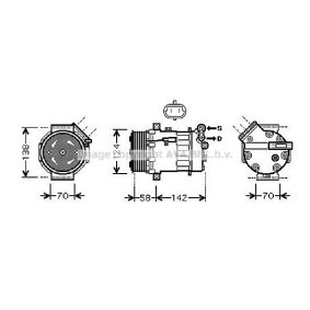 Acquista Compressore aria condizionata da PRASCO OLK465 a buon mercato per soli 646,22 €
