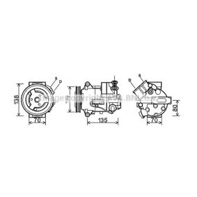Acquista Compressore aria condizionata da PRASCO OLK495 a buon mercato per soli 517,10 €