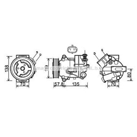 Acquista Compressore aria condizionata da PRASCO OLK496 a buon mercato per soli 606,61 €