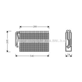 Verdampfer, Klimaanlage OLV289