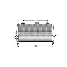 Kjøp Intercooler av PRASCO PE4338 til den lave prisen 6432,49 NOK