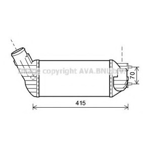 Köp Intercooler av PRASCO PE4360 till det låga priset 3277,70 kr