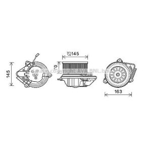 Achetez des Moteur électrique, pulseur d'air d'habitacle PRASCO PE7510 à prix pour 222,97 €
