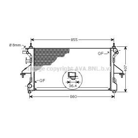 Achetez des Radiateur du moteur PRASCO PEA2304 à prix pour 168,52 €
