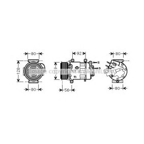 Acquista Compressore aria condizionata da PRASCO PEK327 a buon mercato per soli 521,44 €