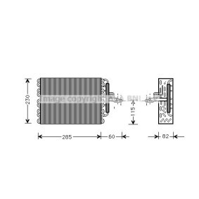 Verdampfer, Klimaanlage PEV002