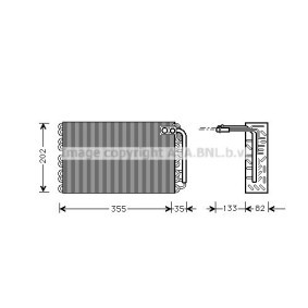 Verdampfer, Klimaanlage PEV009