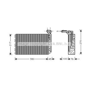 Verdampfer, Klimaanlage PEV010
