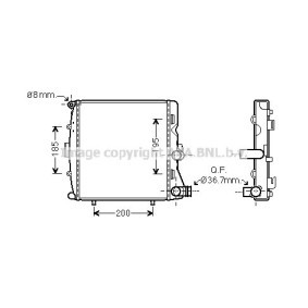 Achetez des Radiateur du moteur PRASCO PR2054 à prix pour 328,82 €