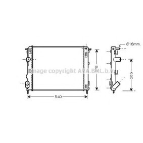 Achetez des Radiateur du moteur PRASCO RT2272 à prix pour 92,62 €