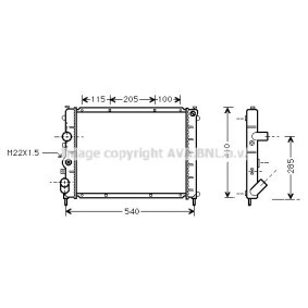 Achetez des Radiateur du moteur PRASCO RTA2231 à prix pour 77,73 €