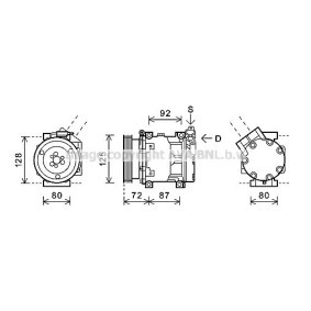 Acquista Compressore aria condizionata da PRASCO RTAK479 a buon mercato per soli 345,03 €