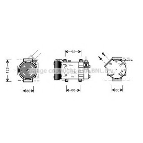 Acquista Compressore aria condizionata da PRASCO RTK255 a buon mercato per soli 568,85 €
