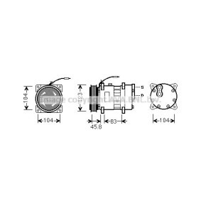 Acquista Compressore aria condizionata da PRASCO RTK435 a buon mercato per soli 629,66 €
