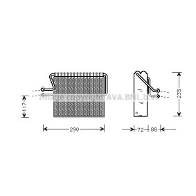 Verdampfer, Klimaanlage RTV004