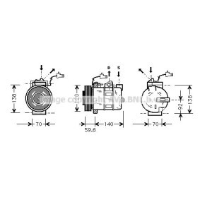 Acquista Compressore aria condizionata da PRASCO SBK054 a buon mercato per soli 651,32 €