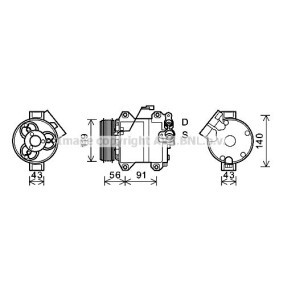 Acquista Compressore aria condizionata da PRASCO SZK121 a buon mercato per soli 529,82 €