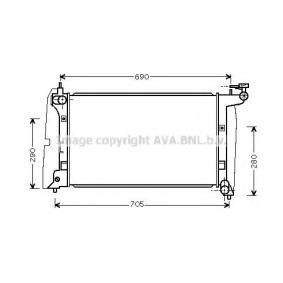 Achetez des Radiateur du moteur PRASCO TO2289 à prix pour 150,85 €