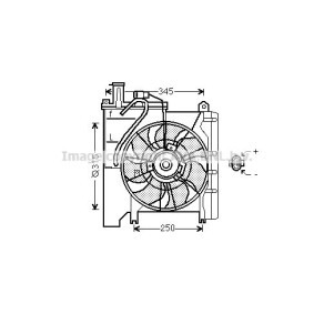 Kühlerlüfter TO7553 TOYOTA AYGO von PRASCO