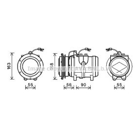 Acquista Compressore aria condizionata da PRASCO TOAK448 a buon mercato per soli 433,72 €