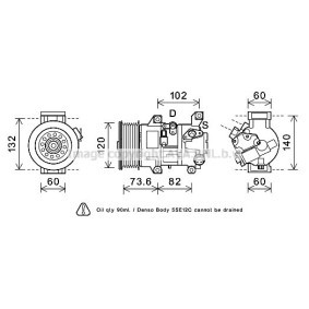 Acquista Compressore aria condizionata da PRASCO TOK610 a buon mercato per soli 1016,25 €