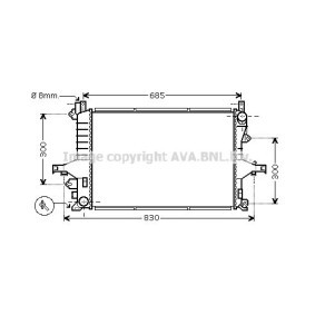 Achetez des Radiateur du moteur PRASCO VOA2116 à prix pour 140,36 €