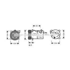 Acquista Compressore aria condizionata da PRASCO VOK095 a buon mercato per soli 496,82 €