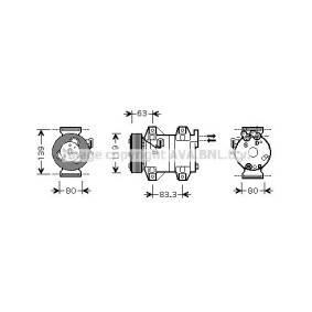 Acquista Compressore aria condizionata da PRASCO VOK121 a buon mercato per soli 523,24 €